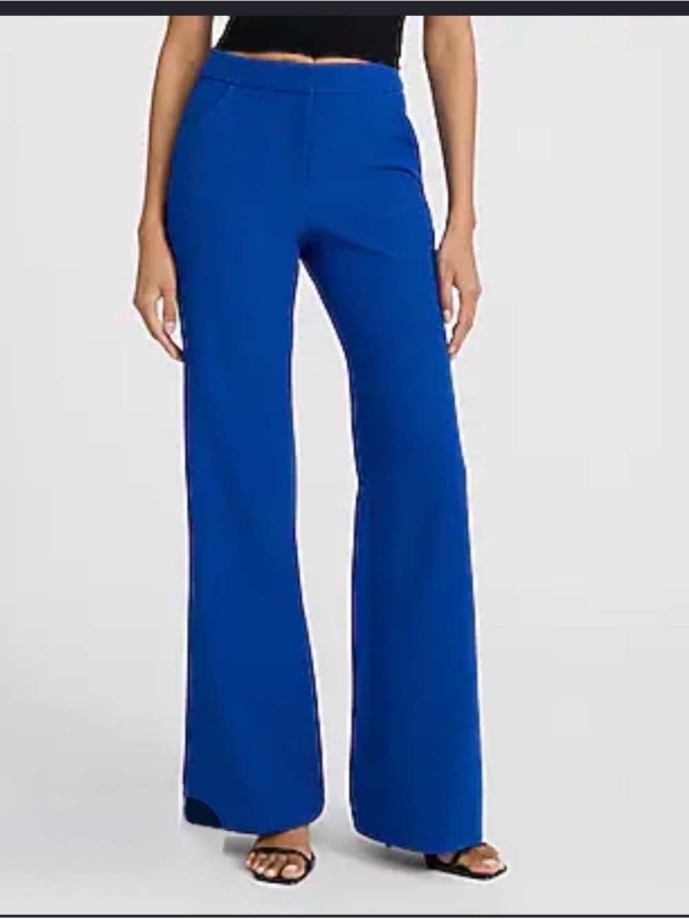 Express editor barely boot High-Rise Pants in Cobalt Blue